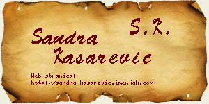 Sandra Kašarević vizit kartica